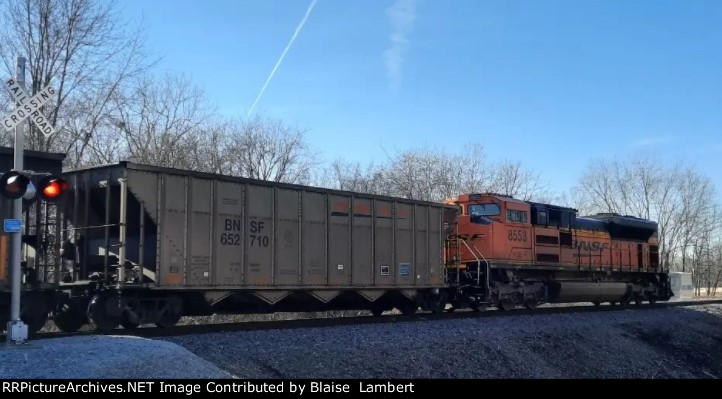 BNSF coal train DPU